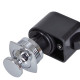 Self-latching push button cabinet latches