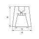 Shaft anode zinc conical