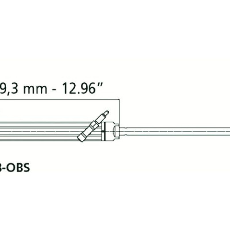 Side mount cylinder for outboard control systems UC68-OBS