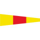 Signal flags numbers size 25 x 88cm