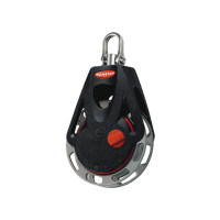 Single, manual, swivel shackle head