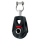 Single, slotted, swivel