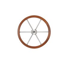 Steering wheel Teak/SS V85