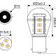 Super LED BA15D/BA15S/BA9S/BA7S