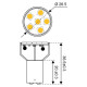 Super LED BA15D/BA15S/BA9S/BA7S