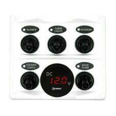 Switchpanel with voltmeter