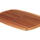 Teak Tabletop Half Ellips