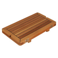 Teak Tabletop Wing Caulked