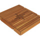 Teak Tabletop Wing Caulked