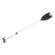 Telescopic paddle with boat hook