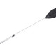 Telescopic paddle with boat hook