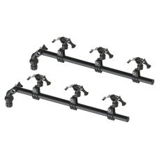 Three-rod fishing rod holder