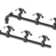 Three-rod fishing rod holder