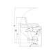Toilet manual turn2lock