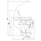 Toilet manual turn2lock