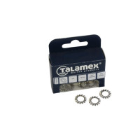 Toothed spring washer