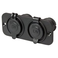 USB socket + 12V socket