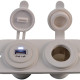 USB socket + 12V socket