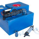 Wastewater tank with diaphragm pump
