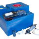Wastewater tank with macerator