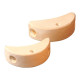 Wooden half moons