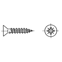 Chipboard Screw, Countersunk Recessed-head, Inox 316