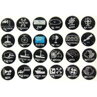 Self-adhesive Function Labels for Switch Panels, Set of 24pcs