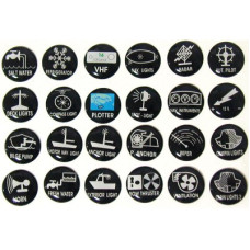 Self-adhesive Function Labels for Switch Panels, Set of 24pcs