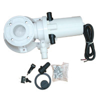 Plastic base for electric toilets with spare parts