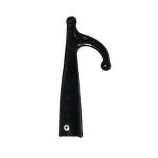 Female Hook with Single End, Plastic, Ø 30mm, Black