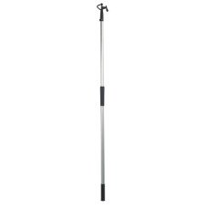 Telescοpic Hook with Single End, Anodised Aluminium, Black 114-192cm