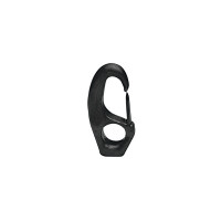 Snap Hook with Eye Ø15x55mm, f/Ø8mm Cord, Polyamide, Black