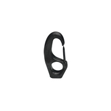 Snap Hook with Eye Ø15x55mm, f/Ø8mm Cord, Polyamide, Black