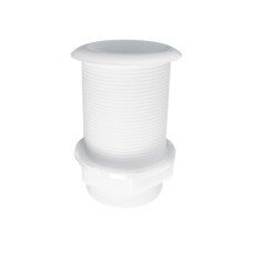 Thru-Hull Threaded with Standard Flange, White