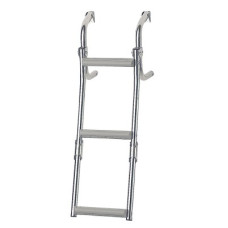 Foldable Ladder for Narrow Transom, 2+1 Steps Inox 316