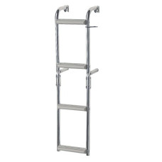 Foldable Ladder for Narrow Transom, Inox 316, 90°