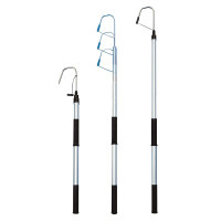 Telescopic Gaff with Anodised Aluminium Pole & Inox Hook