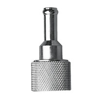 Fuel Line Tank Female Connector with 8mm Barb, Chromed Brass