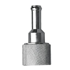 Fuel Line Tank Female Connector with 8mm Barb, Chromed Brass