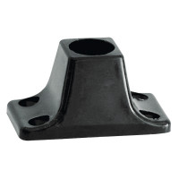 Rectangular Socket, for Tube Ø22mm, Plastic, Black