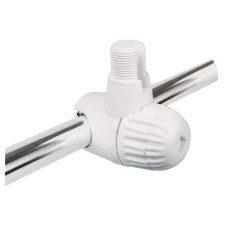 Antenna Bracket for Rail Ø18-27mm, Plastic, White