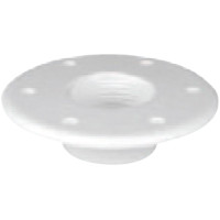 Table Bottom Plate, Flush mounted, Ø190mm-Η.10mm, White
