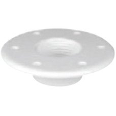 Table Bottom Plate, Flush mounted, Ø190mm-Η.10mm, White