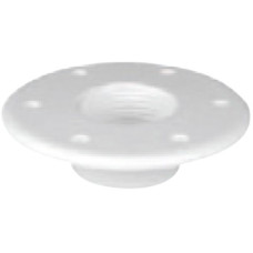 Table Bottom Plate, Flush mounted, Ø190mm-Η.10mm, White