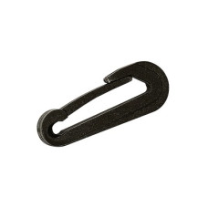 Snap Hook Std, L.48mm, f/Ø5mm Cord, Plastic, Black