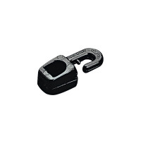 Snap Hook with Eye Ø9x38mm, f/Ø6mm Cord, Polyamide