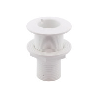 Thru-Hull with Flush Flange and Hose Barb