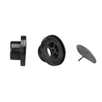 Drain Plug with Non-return Valve for Thru-hull, Black