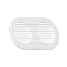 Ventilation Shaft Grilles, Double, PP, White