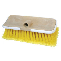 Boat Wash Brush Flow Thru, Bi-Level, Medium Bristle, Yellow